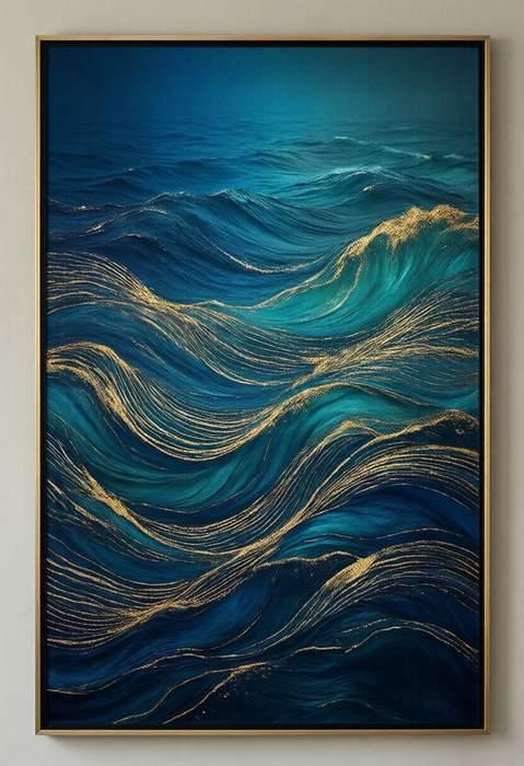 Deep Ocean abstract poster